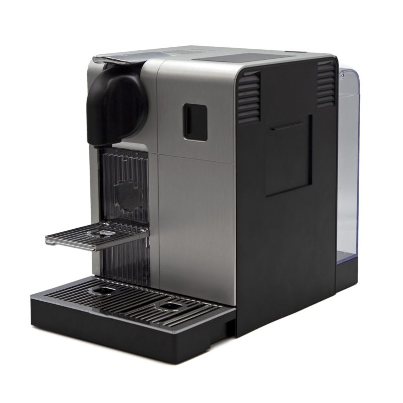 Aluminium profile for coffee machines with double satin black / polished aluminum finish